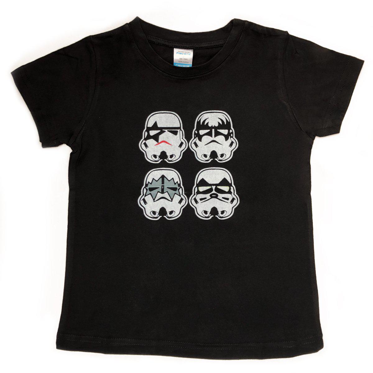 Kids Kiss Storm trooper t-shirt in black