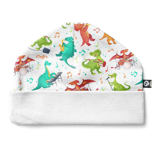 baby hat beanie with dinosaur pattern
