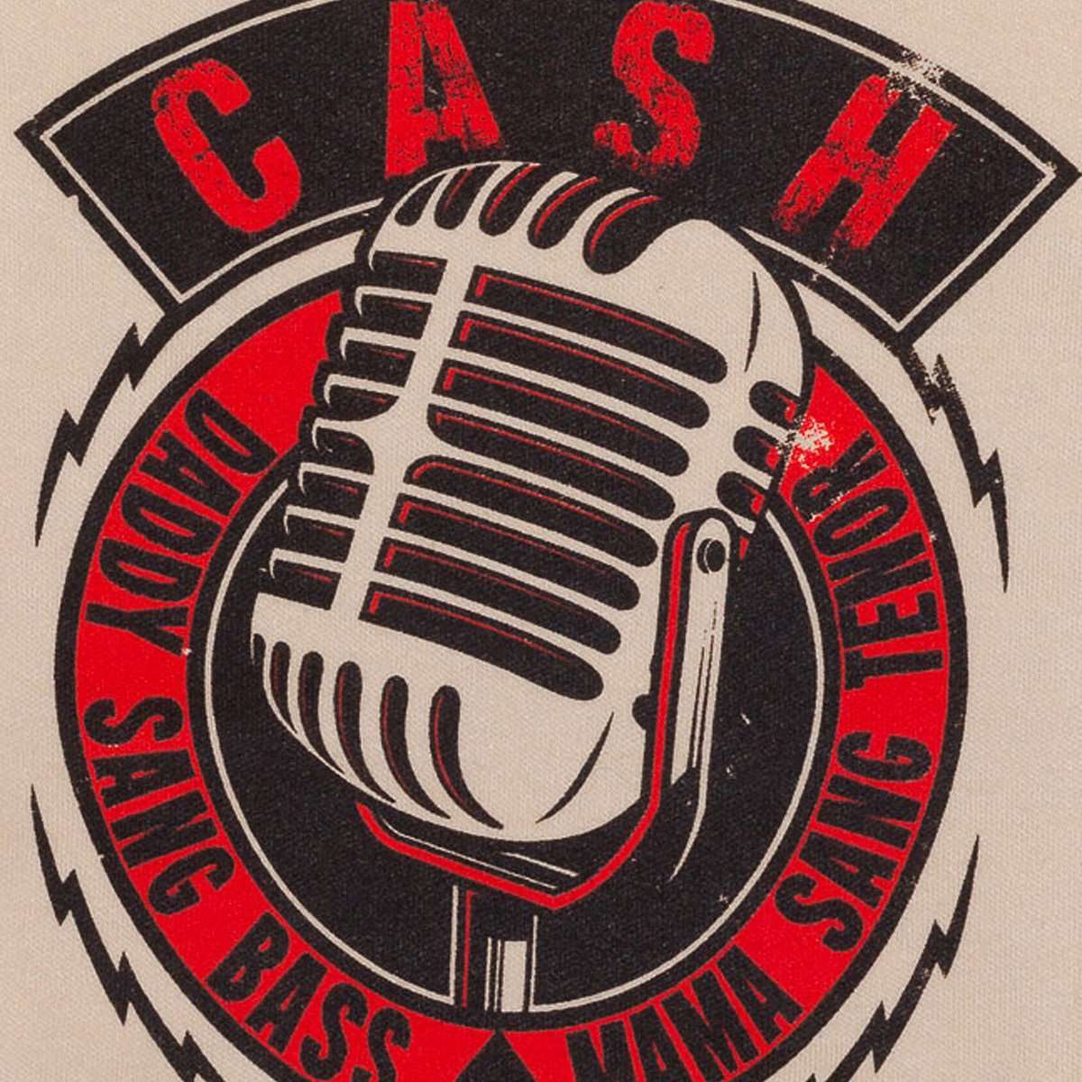 Baby Onesie close up - Johnny Cash - sourpuss